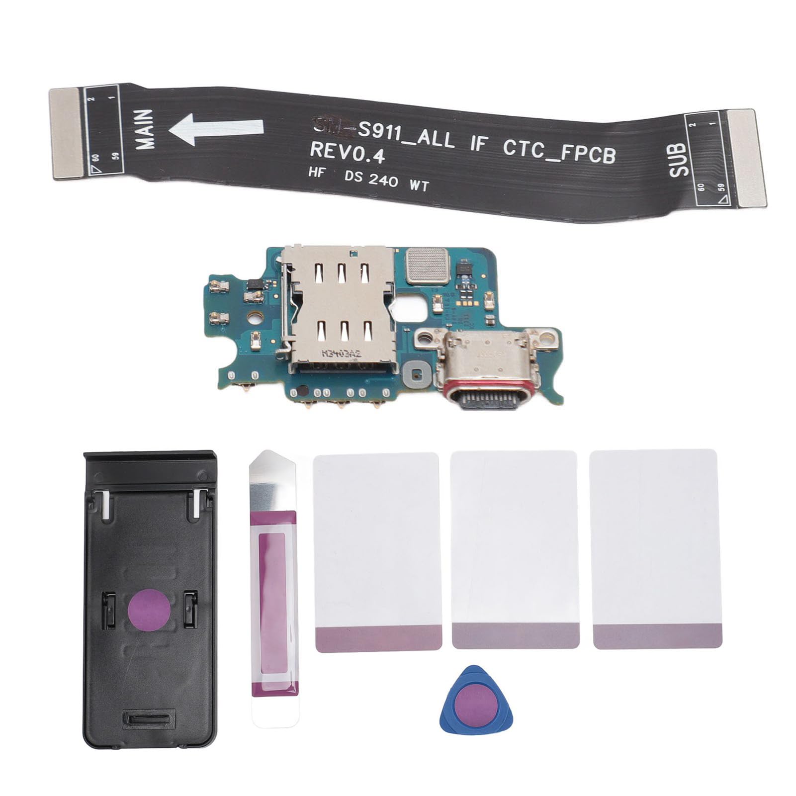 S23 SM S911U USB C Porta di Ricarica Cavo Flex Sostituzione