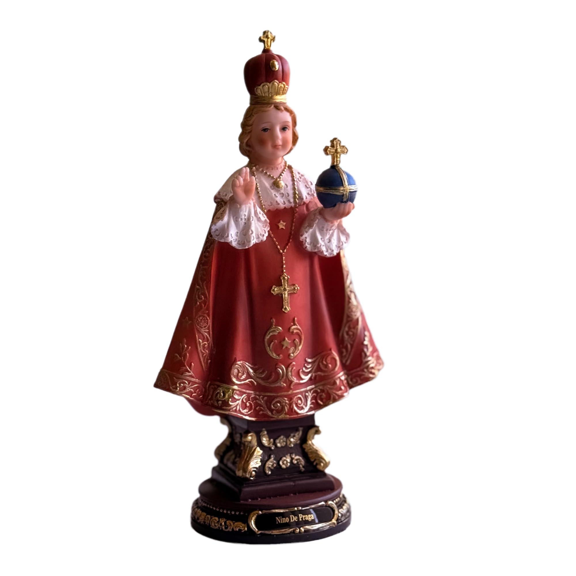 Infant Jesus of Prague Resin Statue - 12" Catholic Figurine | Niño de Praga, Figura Catolica - Resina