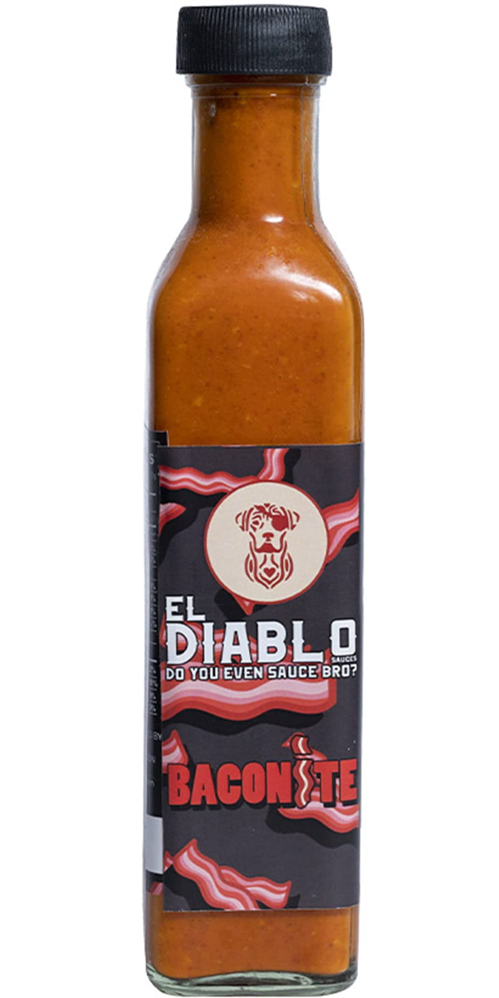 Natural Bacon Hot Sauce Baconite Premium Gourmet Hot Spicy Flavour Bacon Non-Veg Dipping Spread Hot Bbq Sauce- ,240 Grams