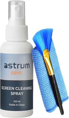 Astrum 3-in-1 Screen Cleaning Kit, 100ml, Alcohol-Free, Streak-Free โ CS110