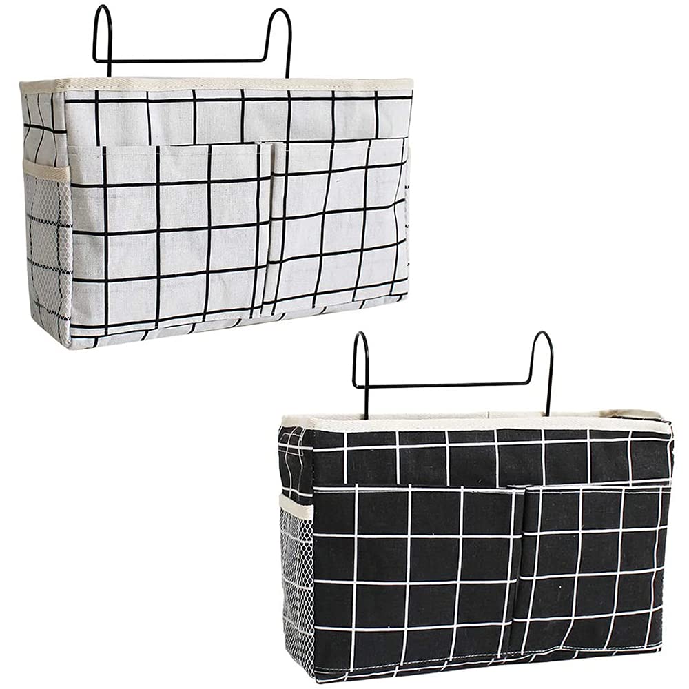 Tasche Da Letto Appendibili - 2 Pezzi, Per Comodino, Ufficio, Camera - Foto 10