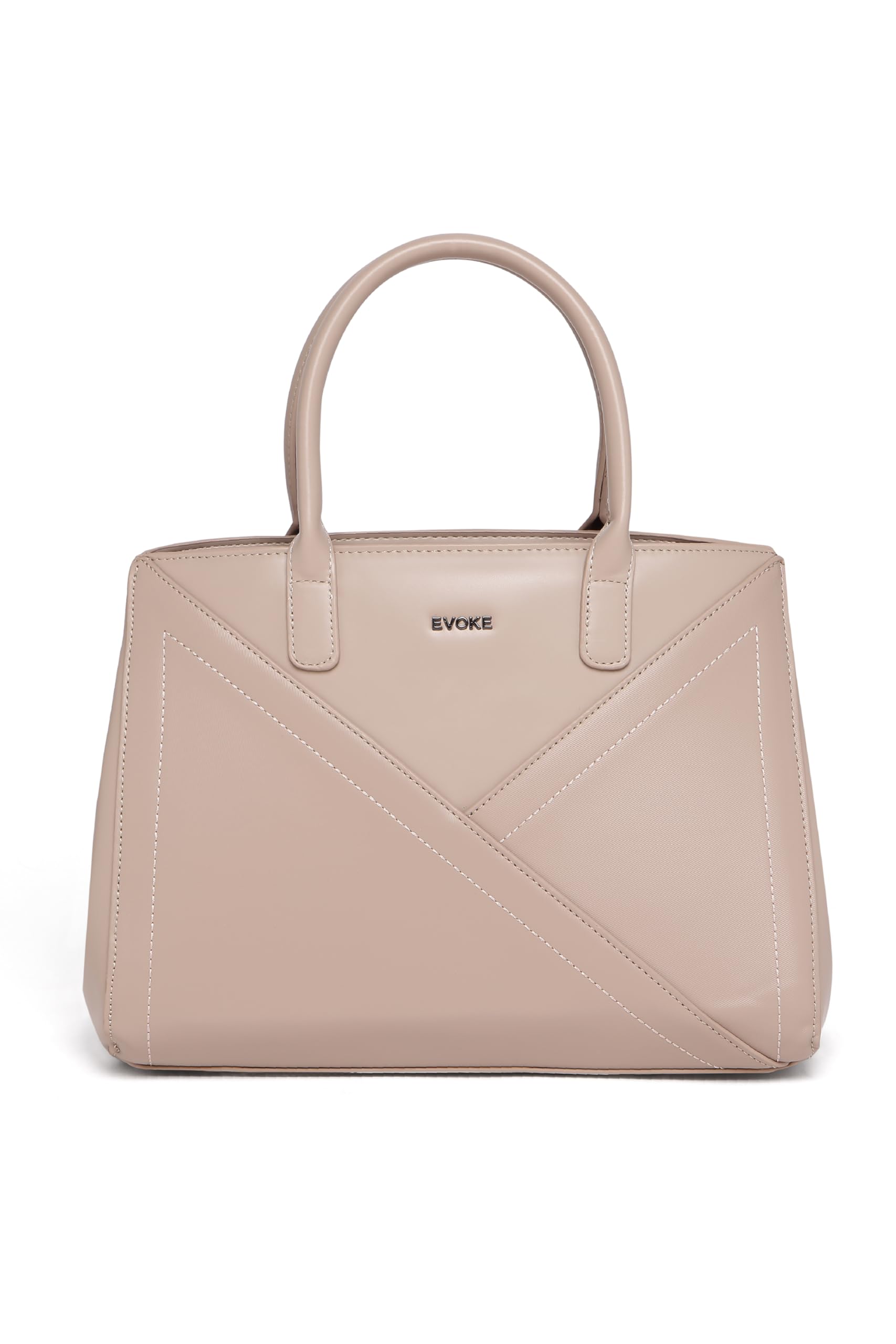 EVOKE RIO Vegan Leather Handbag 277 for Women with crossbody strap | with Multiple Compartments | Stylish and Spacious for Everyday Use (Apricot)