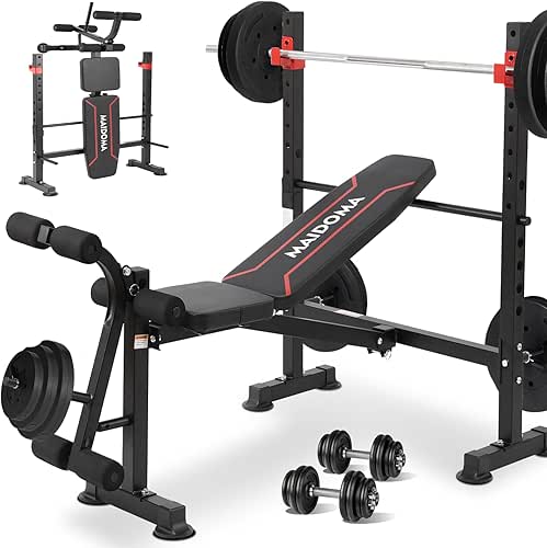 1500LBS 8 in 1 Weight Bench Set with Leg Extension/Curl
