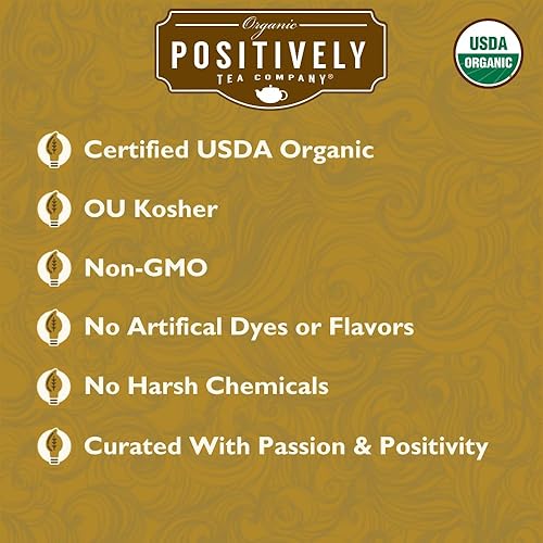 Miniatura 10 de Organic Positively Tea Company, Toasty Mate Chai Mate - Té de hoja suelta, 16 onzas