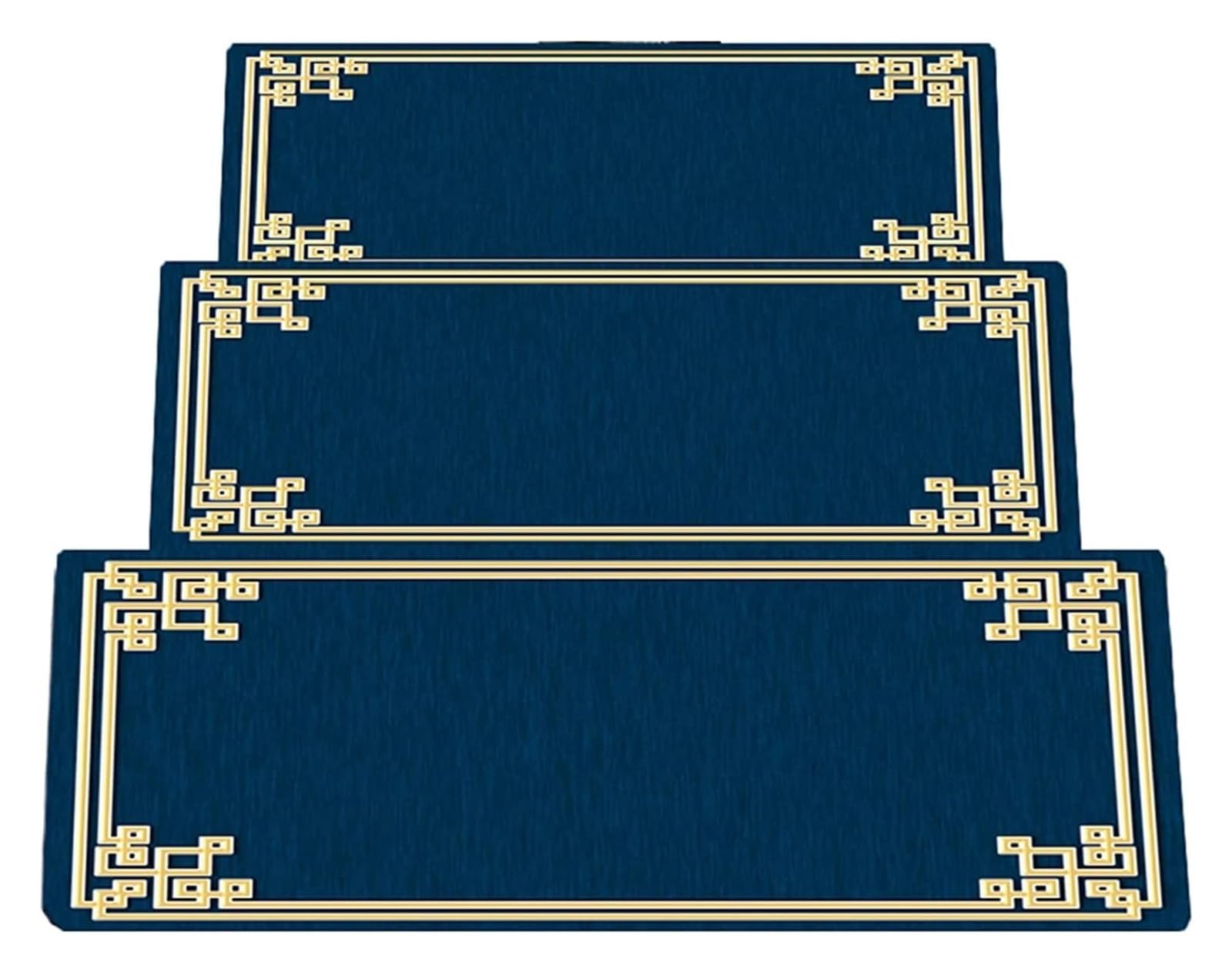 Treppenteppich Teppich ,Rutschfeste Innentreppenma 5 PCS Chinesische Treppenmatten, Treppenteppich Anti-Bewegung und rutschfeste Treppen Selbstklebende Treppenmatten for Kinder, ältere Menschen und Ha
