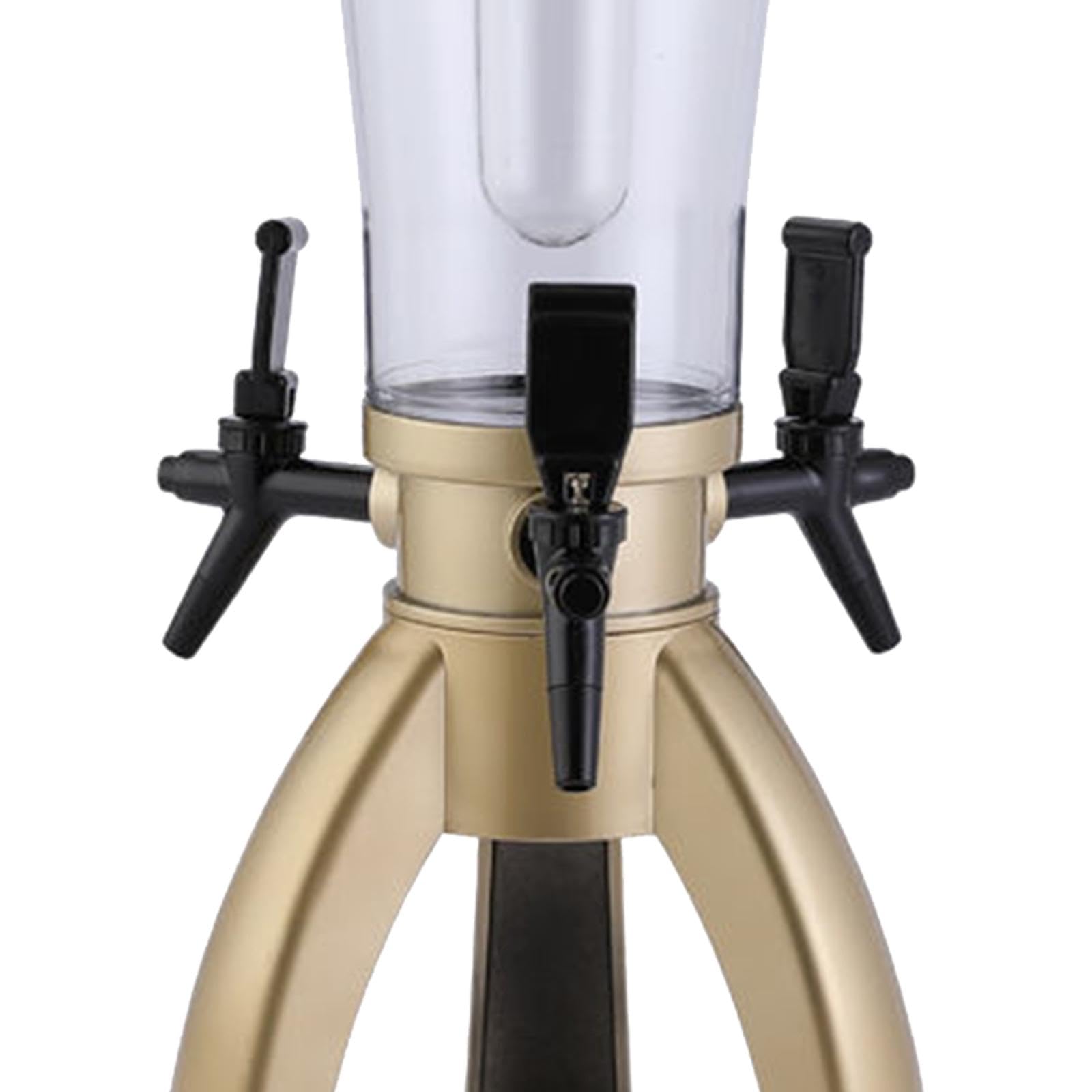Dispensador de Cerveza Tubo Congelador 3L con Grifo Integrado Recipiente Acrílico Transparente Adecuado para Deportivos Hogar, champán, Individual