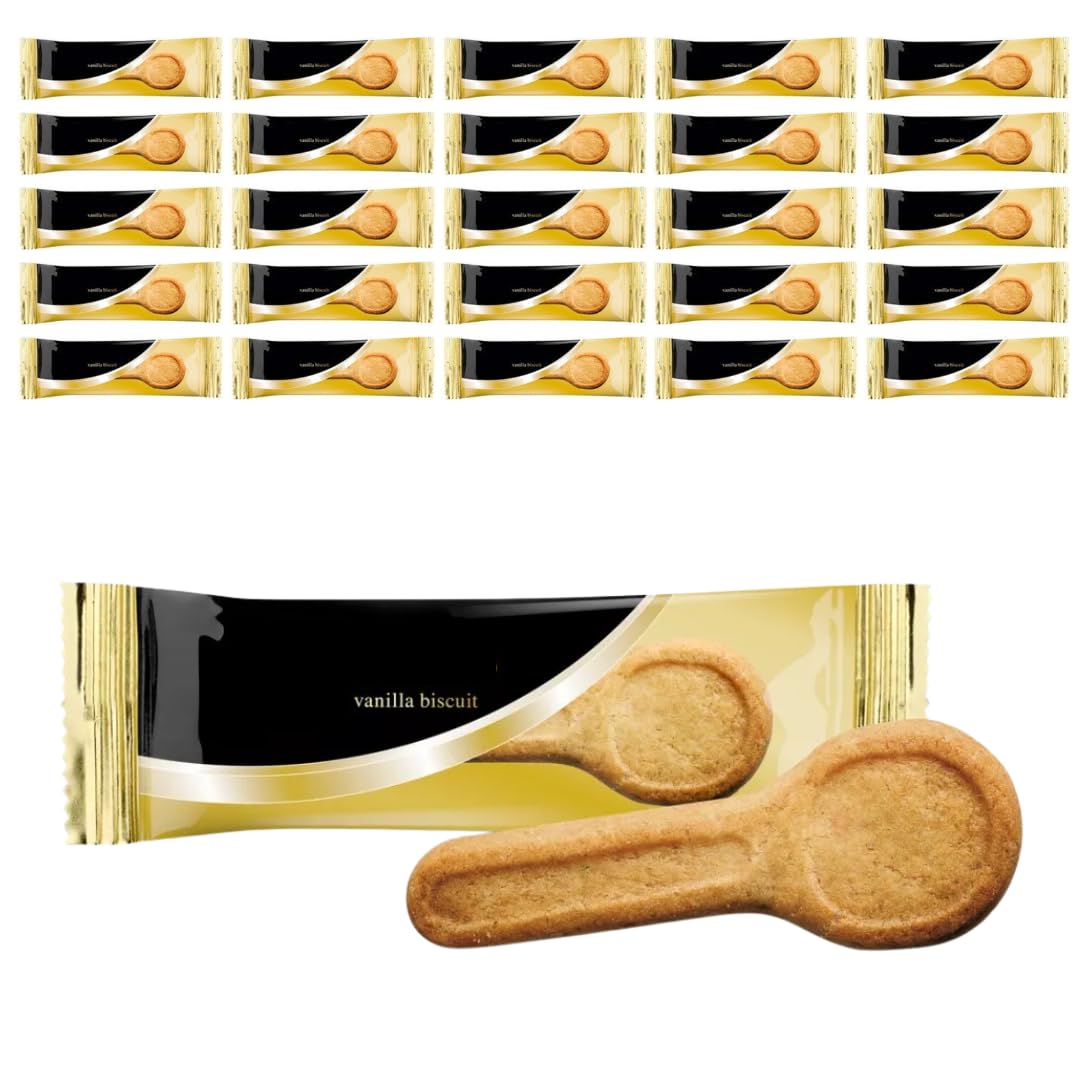 Vanilla Spoon Biscuits x 25 - Perfect for Coffee, Tea, and Dessert Lovers – Individually Wrapped for Freshness and Convenience - WoodzyCo Exclusive
