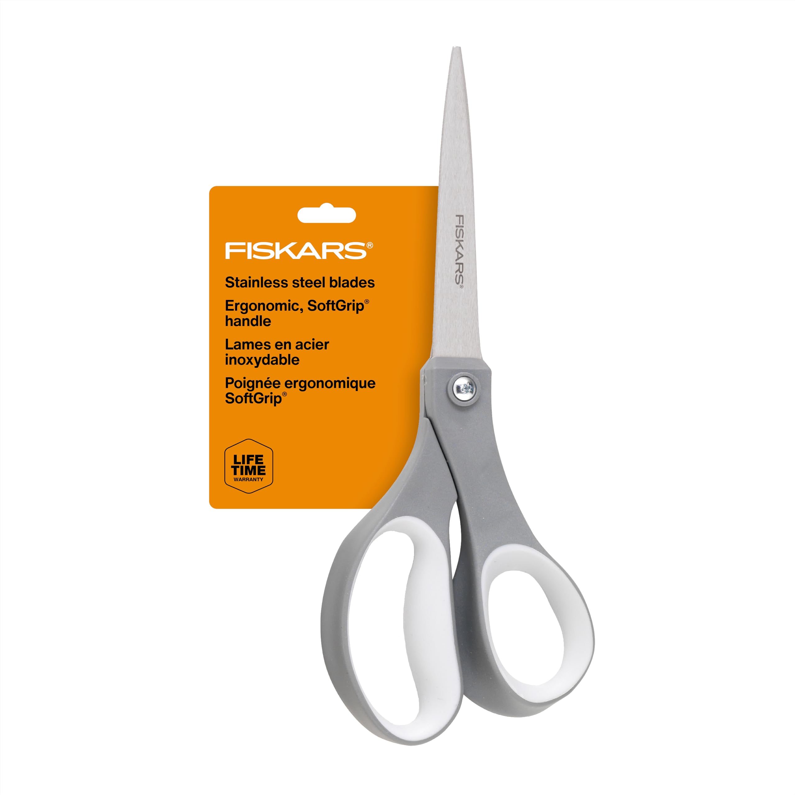Fiskars All Purpose Scissors, High Performance Cutting, Stainless Steel Blades, Ergonomic and Comfort Handles, Perfect for Arts and Crafts and The Office, Scissors for Office image 2
