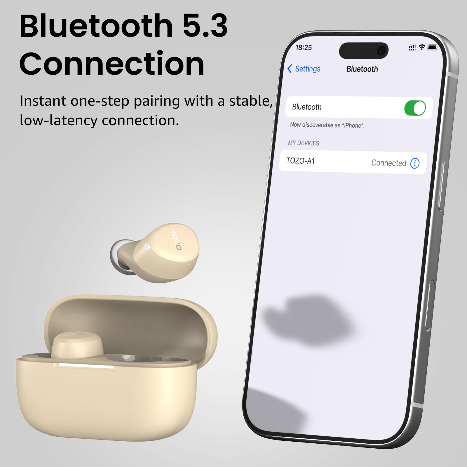TOZO A1 Wireless Earbuds Bluetooth 5.3 Light Weight in Ear Headphones view 9