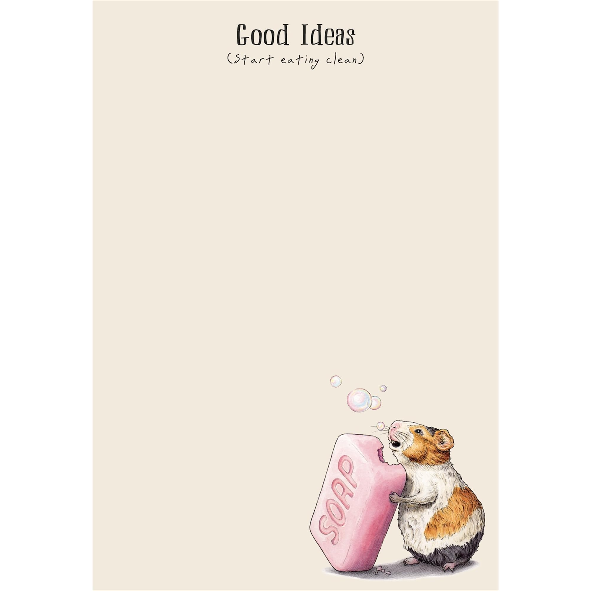 Bloc-notes cochon d'Inde 16,5x24,1 cm anti-oubli pour clarifier vos rappels quotidiens