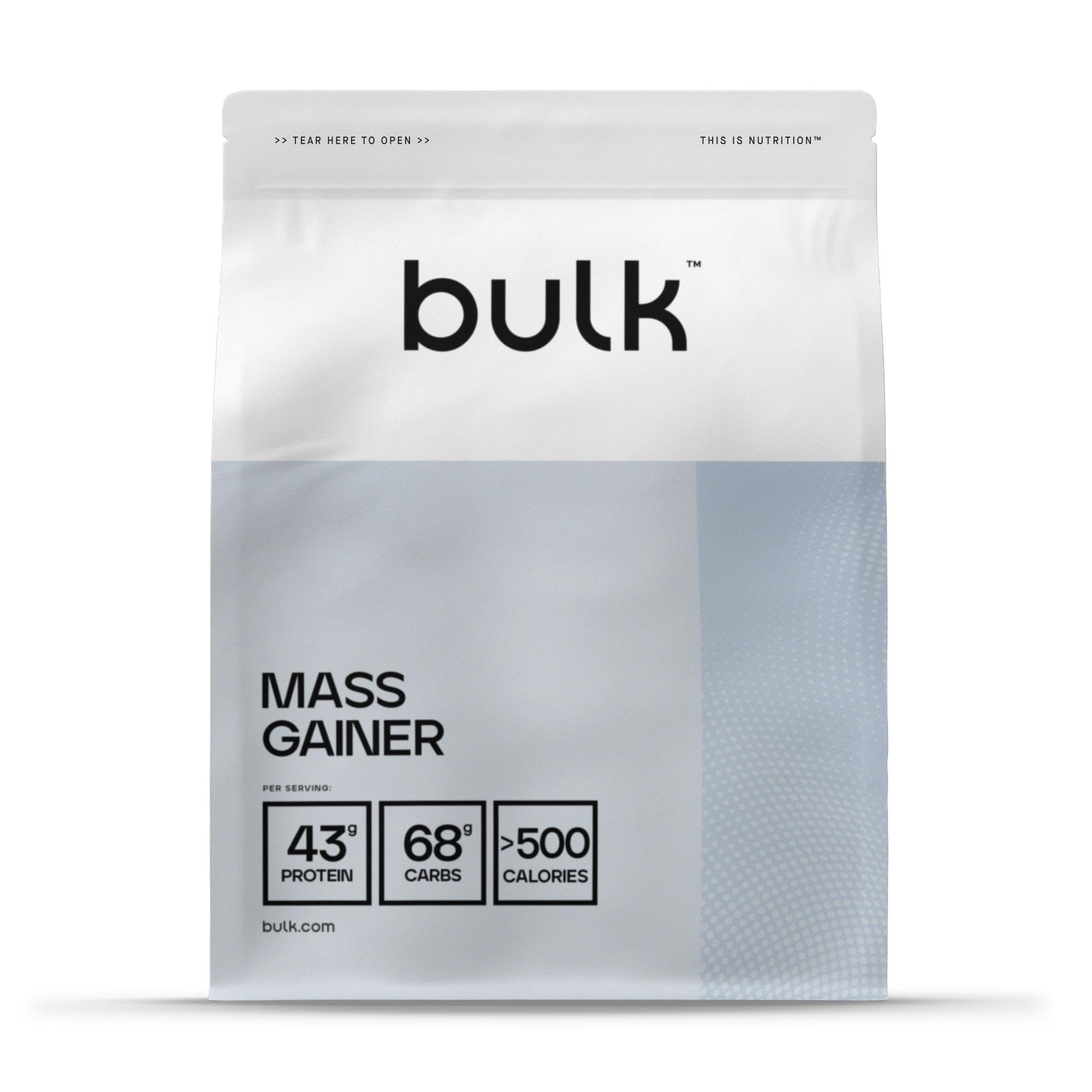 Bulk Complete Mass Gainer | Cinnamon Cereal Milk | 2.5kg | 45g Protein Serving | 65g Carbohydrates | 500 kcal Serving | High-Calorie Weight Gainer | Supports Muscle Growth Maintenance | High Protein