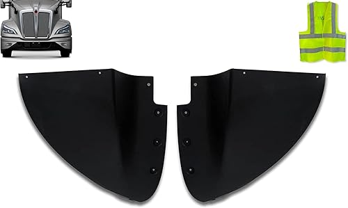 Kozak Alerón de parachoques de esquina para Kenworth T680 Next GEN 2022 2023+ Plus Logo Kenworth y chaleco reflectante KOZAK