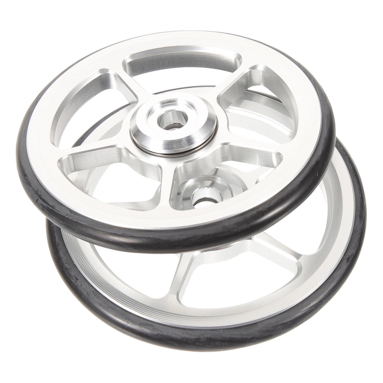 2pcs Multi Use Extension Wheels for Folding Bikes Sturdy Replacement Accessory for Compatible with Models Durable Convenient Outdoor