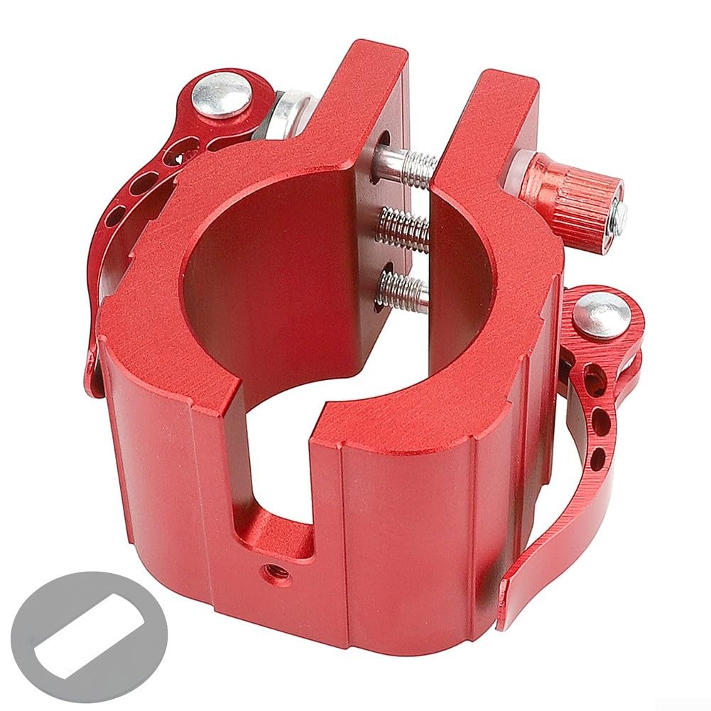 Meccanismo pieghevole in alluminio resistente, 79 mm, nero rosso (rosso)