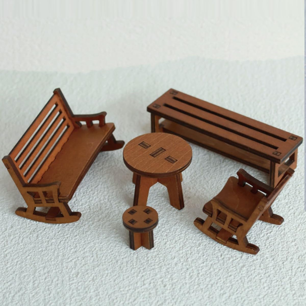 KARLOR Miniature Wooden Furniture Set