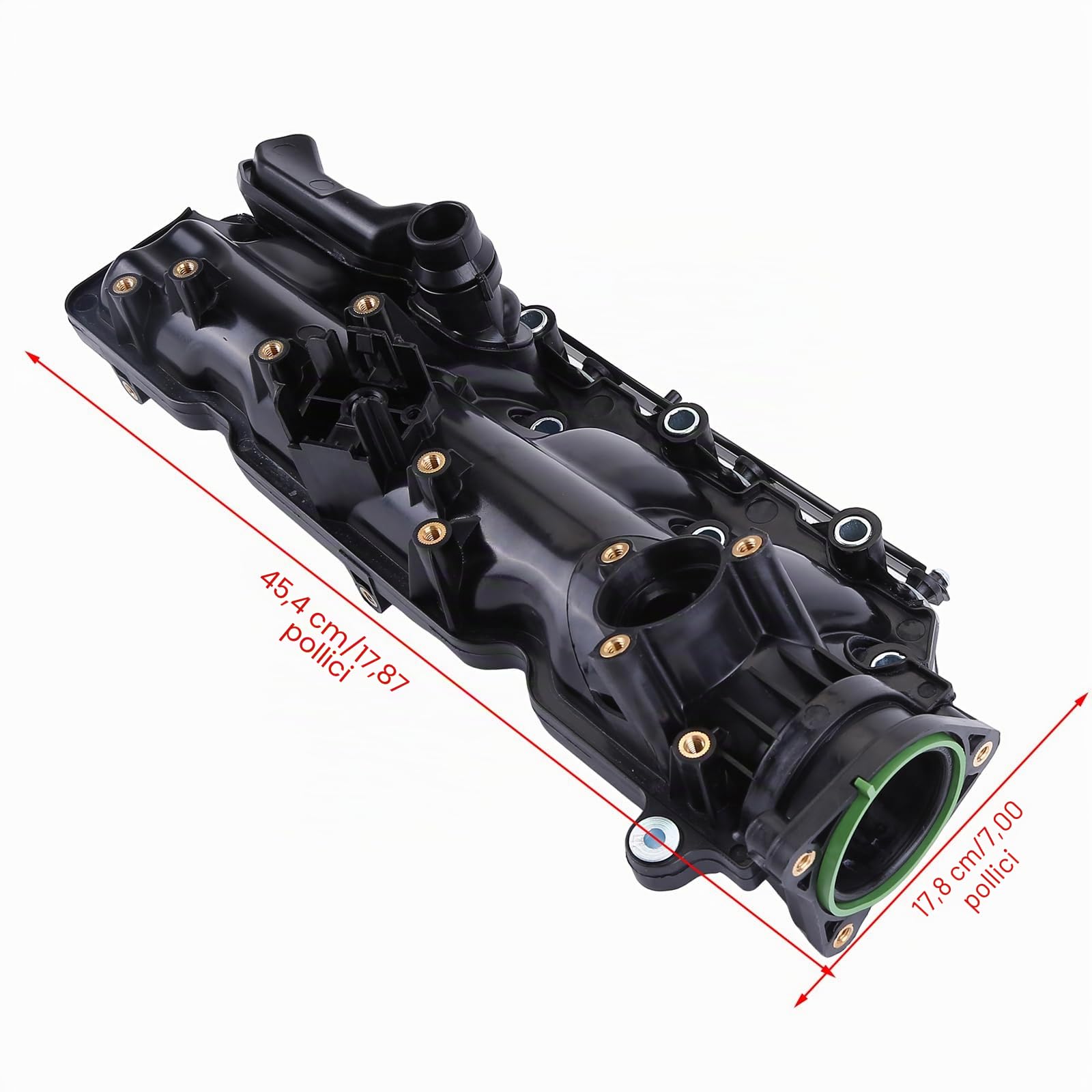 Collettore di aspirazione compatibile per Opel Astra J Insignia A Zafira C 2.0 CDT sostituisce 55571993 Collettore di aspirazione con guarnizione e alette adatto