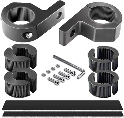 4WDKING - Kit de montaje de abrazadera de barra horizontal, 2 unidades de barra de luz LED de 1 pulgada, 1.5 pulgadas, 1.75 pulgadas, 2 pulgadas,