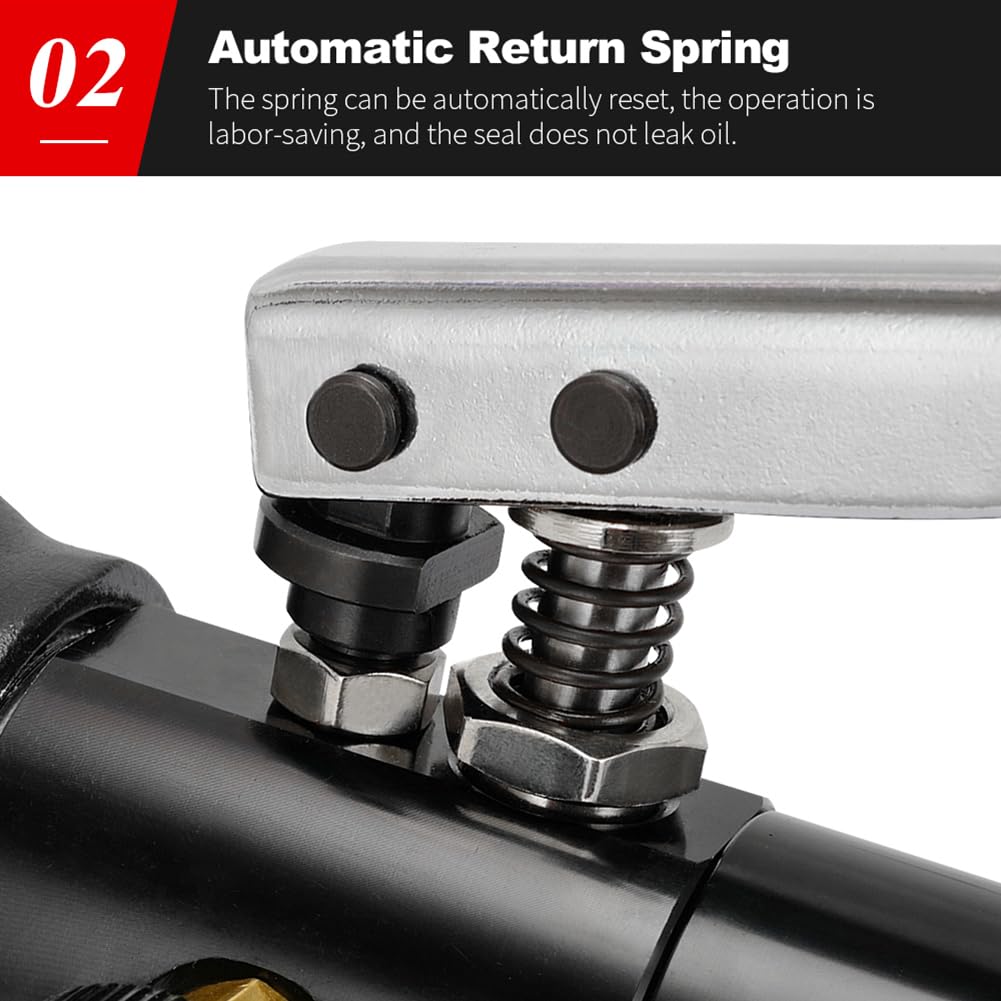 Pince à sertir hydraulique pour câble électrique de 4 mm² à 70 mm², avec ressort de rappel automatique, parfait pour les cosses en cuivre