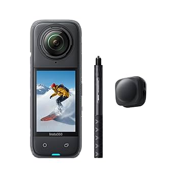 insta360 - Insta360 X4 8k 360度アクションカメラ ＋見えない自撮り棒 Amazon | Insta360 X4-8K防水360度アクションカメラ、4K広角動画