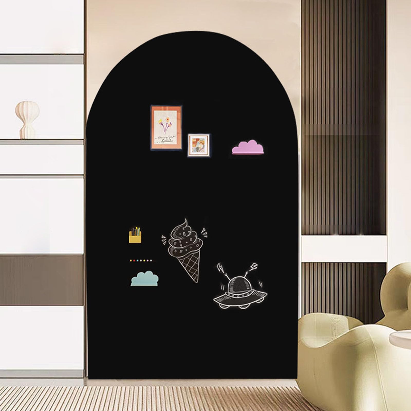 Adesivo da parete educativo per lavagna magnetica 40x32 pollici per la creatività dei bambini e l ' area educativo per l ' apprendimento domestico