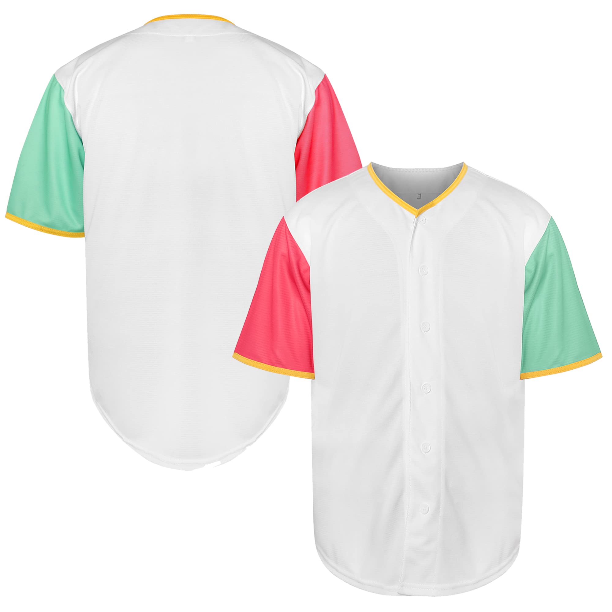 TKJPYWYH Blank Baseball Jersey Button Down Shirts - softball | Mubboo