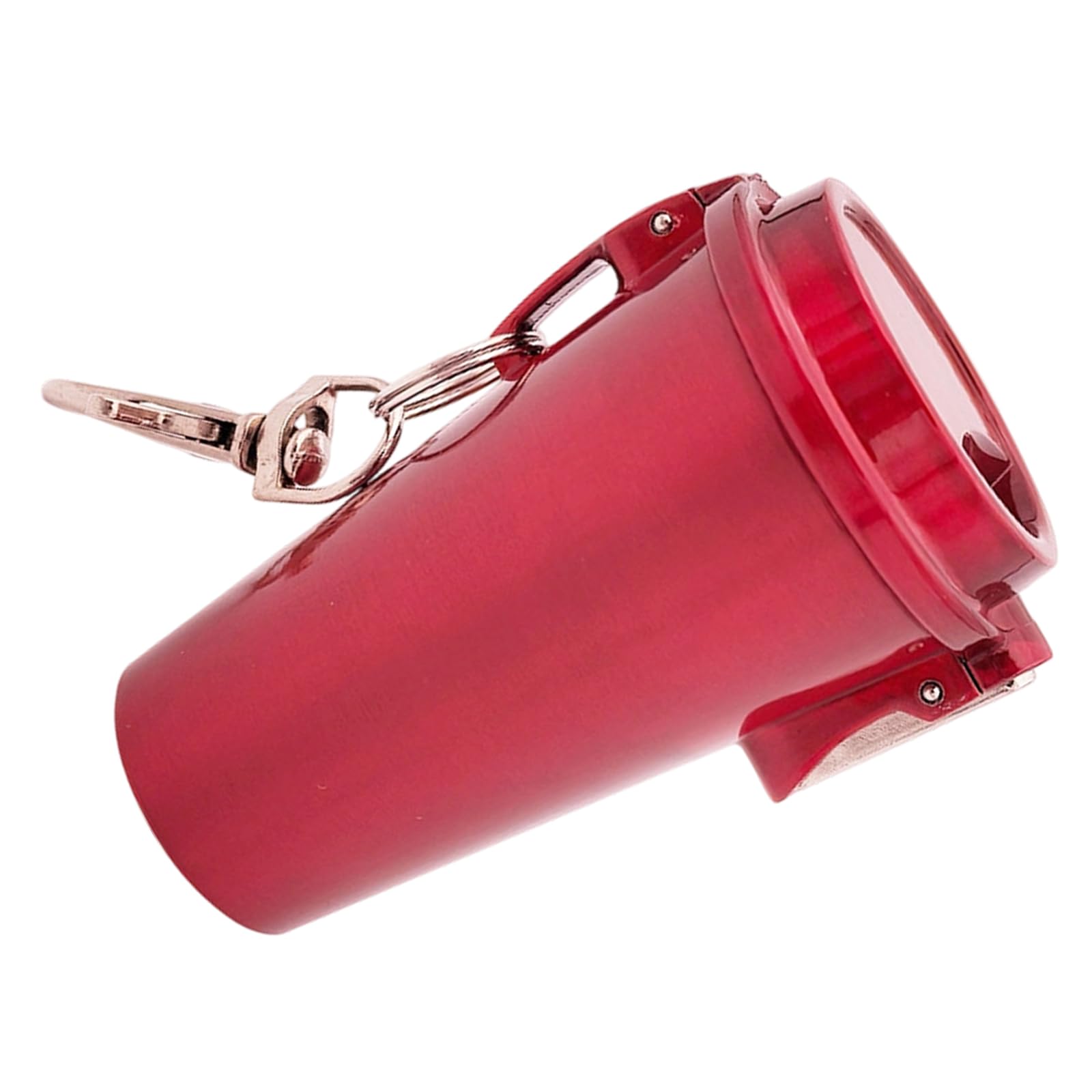 Sealed Pocket Ashtray with Keychain Metal for Camping Prevent Spills and Odor in Public Places Outdoor Ashtray