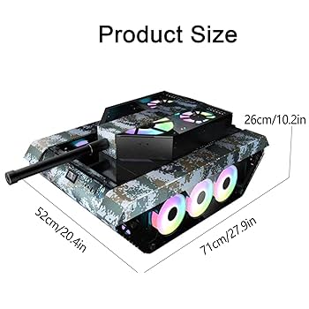 戦車型PCケース タンクPC Amazon.co.jp: LIQIANG コンピューターケース ATXゲームケース