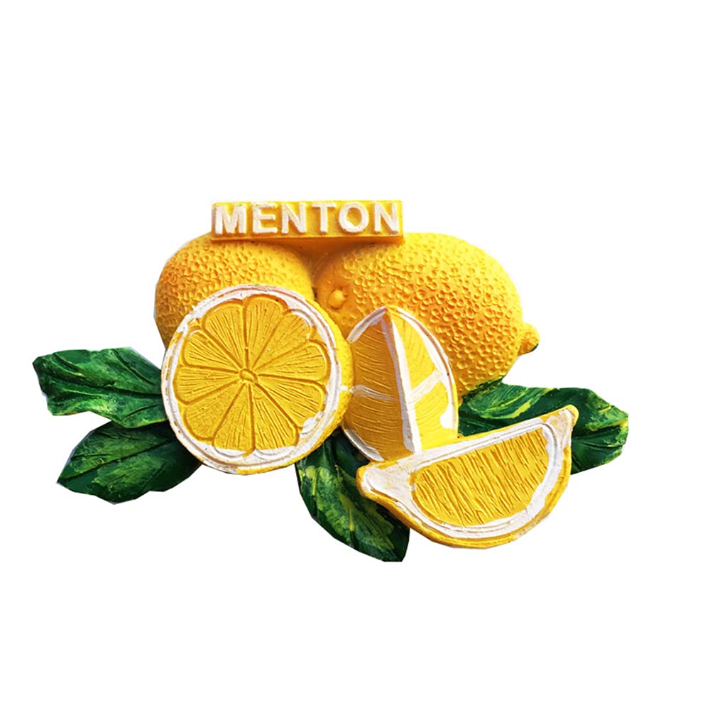 Lemon of Menton France Fridge Magnet Souvenir Gift Refrigerator Magnetic Sticker Collection