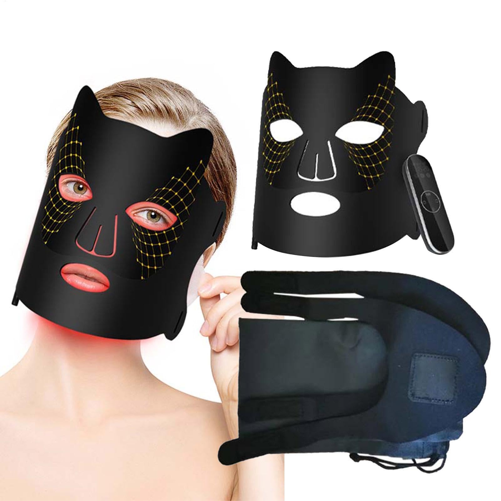 Cubierta facial con luz LED, cuidado con luz para la cara Cuidado de la