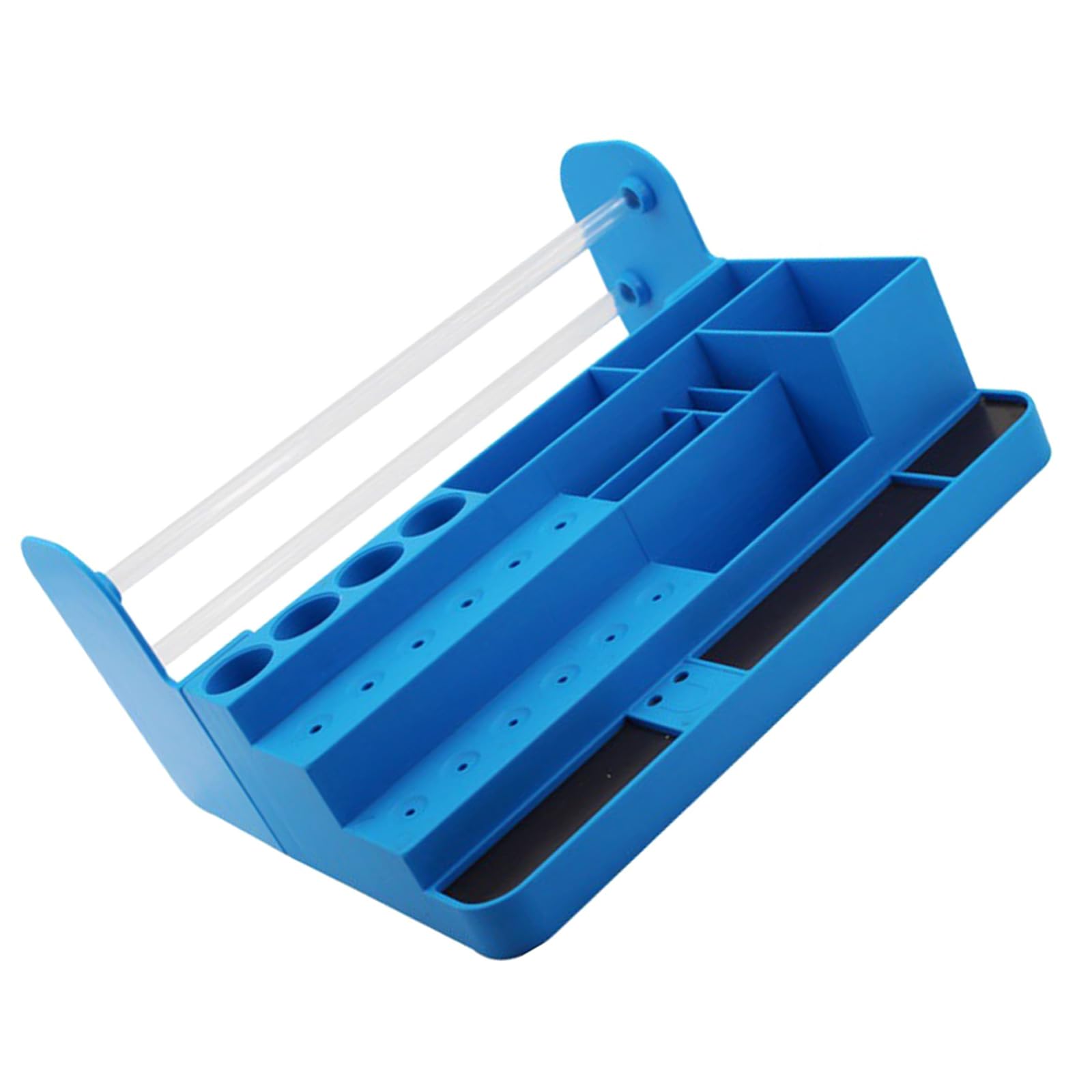 Buxuaaaa Blue Professional Antislip Tool Tray Organizers For Screwdrivers Abs Storage Rack Compact Design For Garage Workbench Screwdriver Stand Organizers