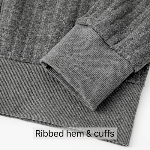 Image of GIVON Women's Lightweight Zip Up Hoodie Brushed Knit Stretchy Fabric Long Sleeve Thin Jackets with Kangaroo Pocket