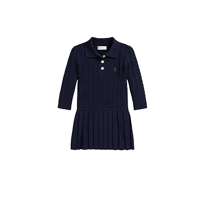 Polo Ralph Lauren Kids Mini Cable Polo Sweater Dress (Infant) Girl