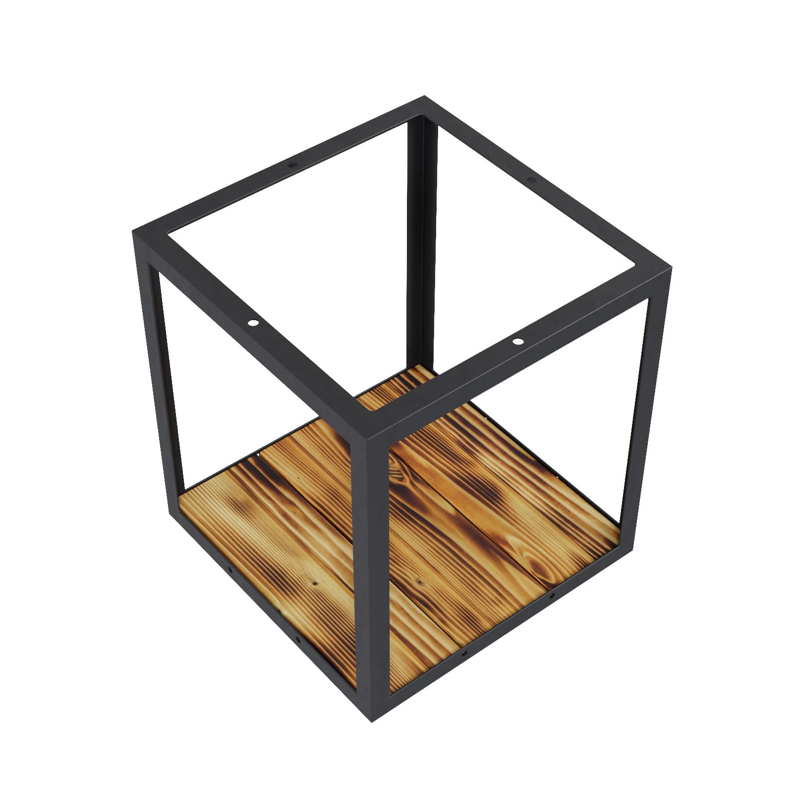 QLS Set arrampicata gatti legno/acciaio da soffitto loft | Con 2 ponti e 3 lettini per arrampicarsi, osservare e riposare, combinabile ed espandibile