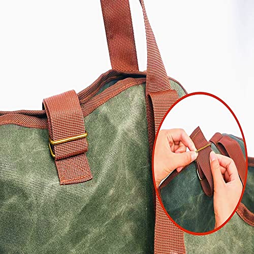 Firewood Carrier Log Carrier Wood Holders Firewood Indoor Fireplace Log Holder Wood Carrier For Firewood Firewood Rack Firewood Tote Leather Wood Carrier For Firewood Firewood Bucket #TOP4