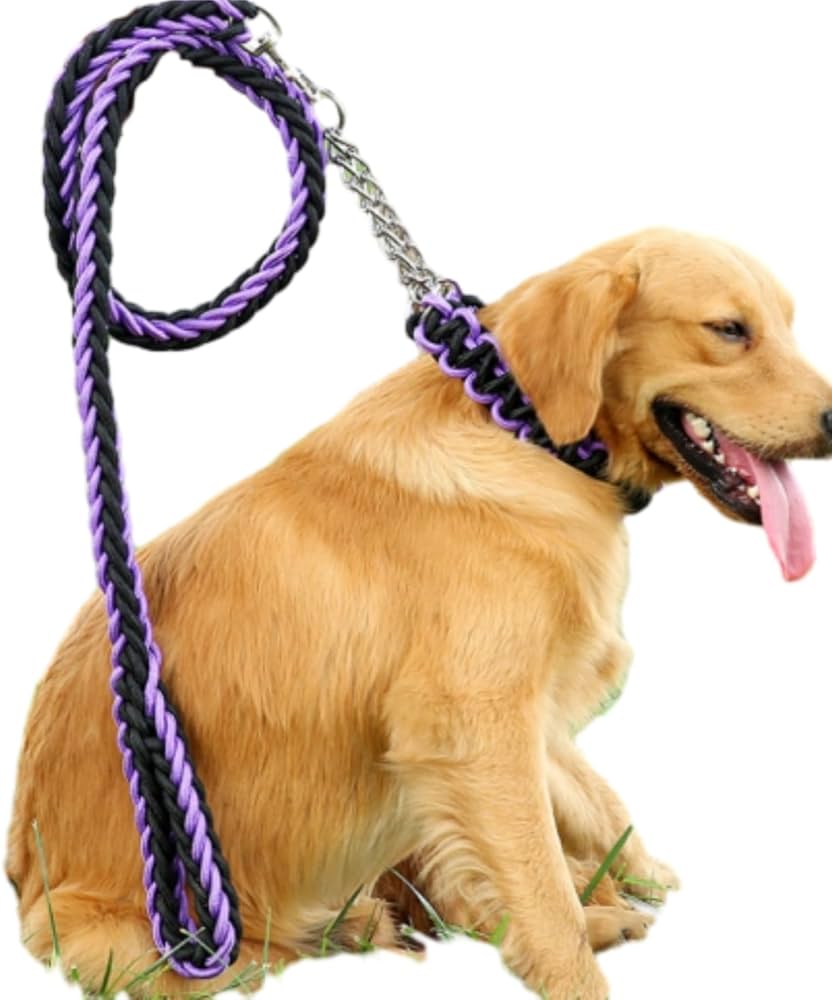 アンドレページ　ハーフチョークとリードのセット　パラコード Amazon | 極太 パラコード 犬 リード ハーフチョーク 首輪セット 中型