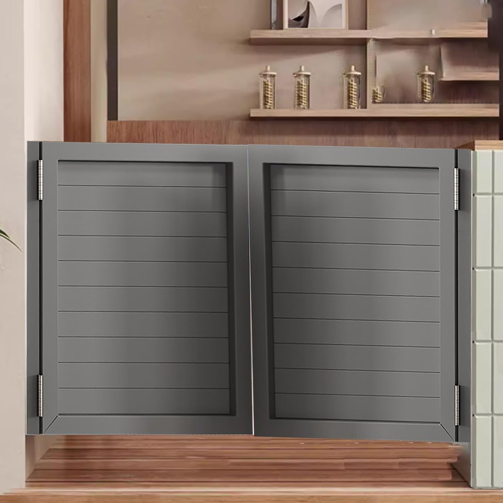 Porta A Mezza Vita Caffè Bar Saloon Door Con Cerniere Porta Saloon Legno Cucina Ristorante Partizione, Per Cucina, Negozio, Divisorio D'ingresso, Pub, Finitura Verniciata(120x90cm/47.2x35.4in)