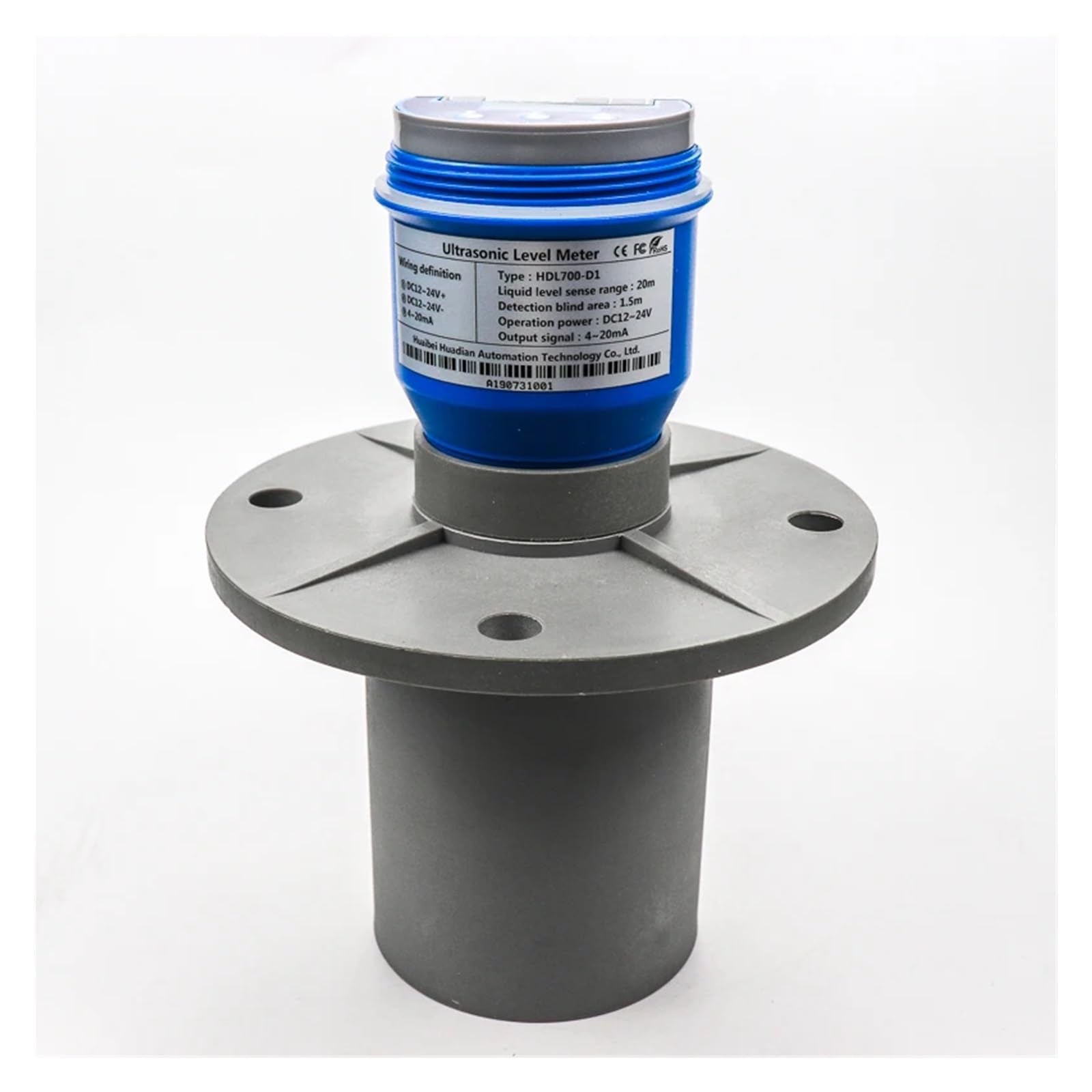 MXXDMOPD Agricultural Irrigation Water Level Transmitter 15 Meter Range Non-Contact Sensor(30m Range)