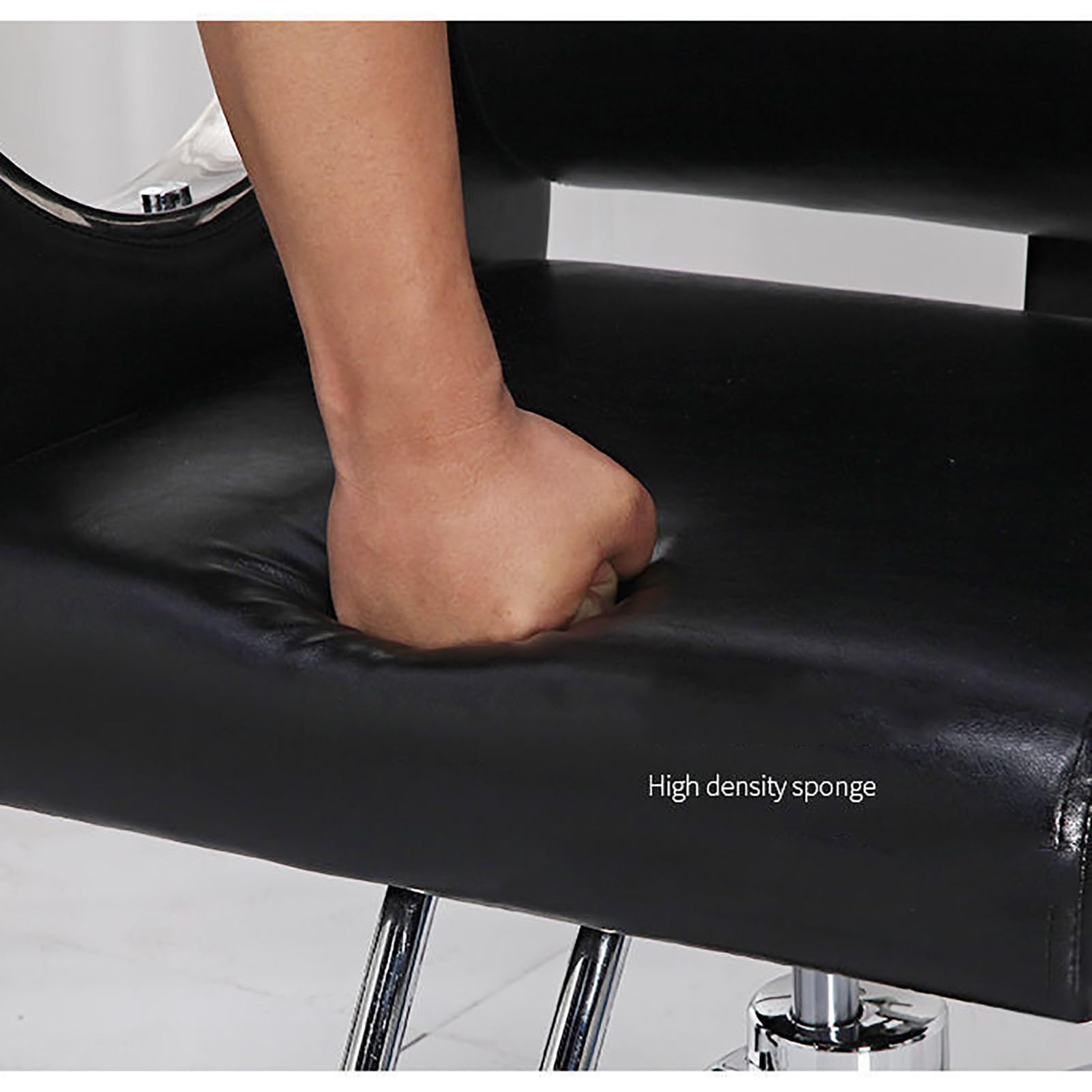 Genérico Sillón de peluquería hidráulico Profesional: sillón clásico de barbería, Altura Ajustable, diseño Giratorio, Cuero sintético, sillón reclinable para Belleza y Cortes de Pelo.