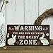 Putuo Decor Funny Rabbit Sign Bunny Rabbit Home Decor Gift Bunny Mom Bunny Lover 12 x 6 Inch (The Bunny Zone) Easter Decorations