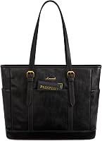 LOVEVOOK Retro Soft PU Leather Tote Bag for Women - Vintage Shoulder Handbag with iPad Pocket, Multiple Pockets for Teacher Travel Daily