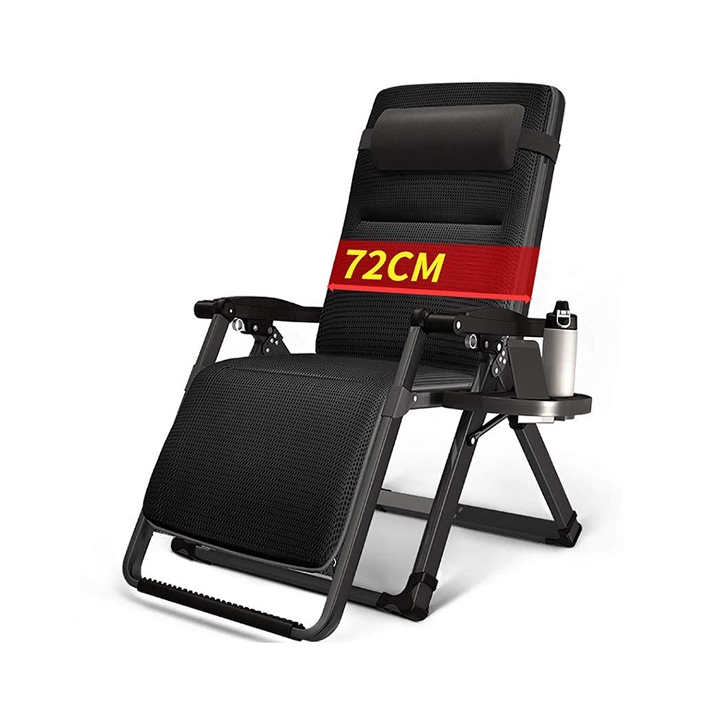 Chaise de loisirs extra large pour soulager le dos au jardin ou en vacances de camping