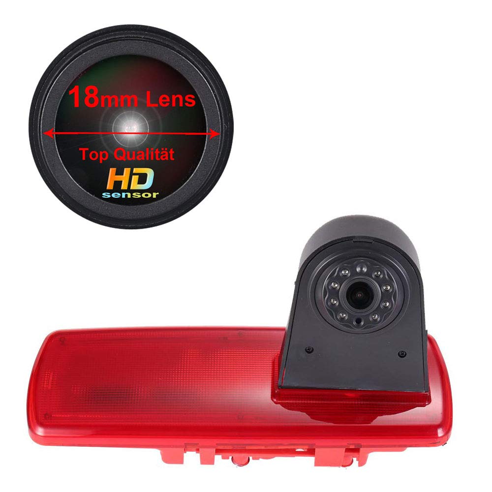 Voiture Troisième monté sur le toit haut caméra lumière de frein Voiture de Vision caméra de Recul replacement for Opel Vivaro Surf Concept life Combo Vauxhall Renault Trafic Fiat Nissan Primastar