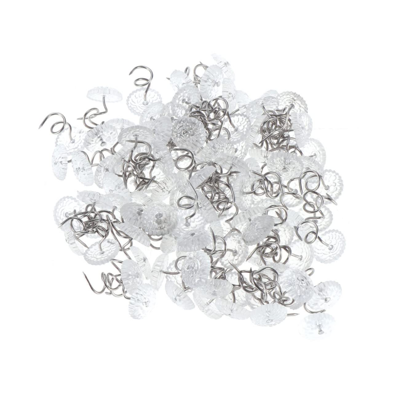 HOODANCOS 150Pcs Pins Spiral Push Pins for Slipcovers Upholstery and Bedding Accessories to Prevent Shifting No Damage