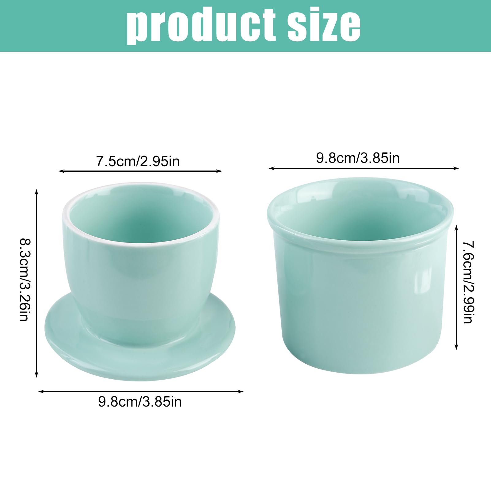 Burriera Francese In Porcellana - Portaburro Con Coperchio E Coltello, Senza Frigo - Foto 14