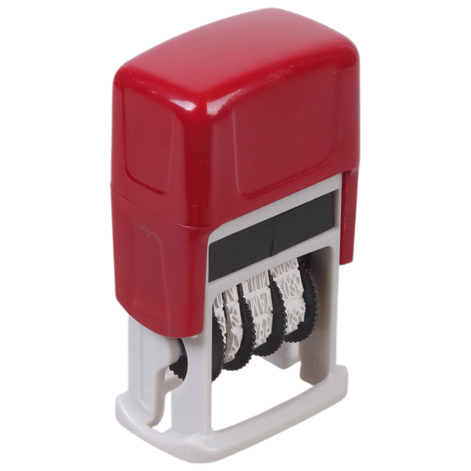 Multifunction English Date Stamp Adjustable Rubber Stamp Line Dater Number Roller Scrapbooking Ergonomic ABS Date