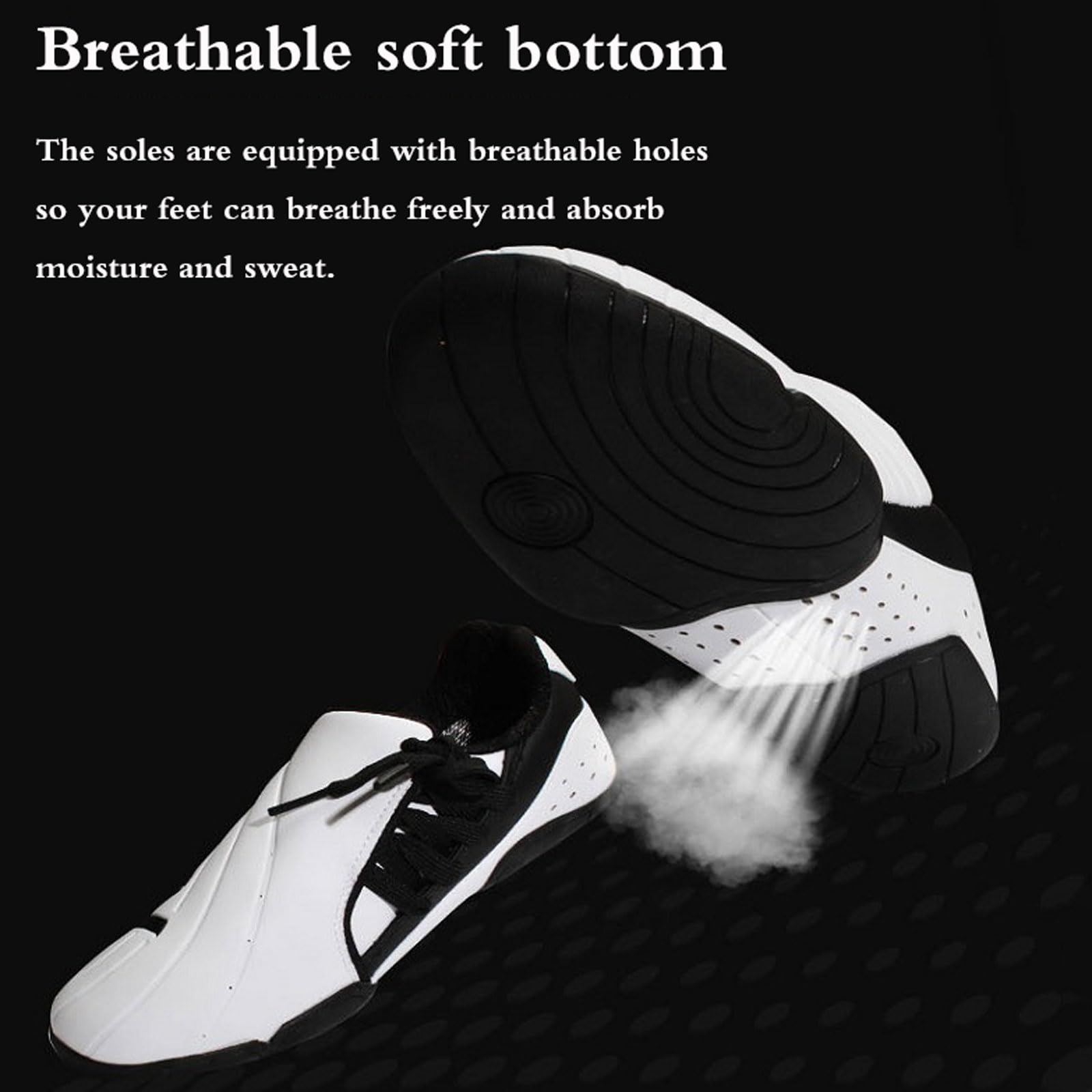 Scarpe da Taekwondo,Scarpe da Karate,Arti Marziali Sneaker,Scarpe Kung Fu Taichi,Scarpe da Boxe,Traspiranti,Leggere,Unisex,Antiscivolo,per Taekwondo,Boxe,Training,Bambini,Adulti,Ginnastica