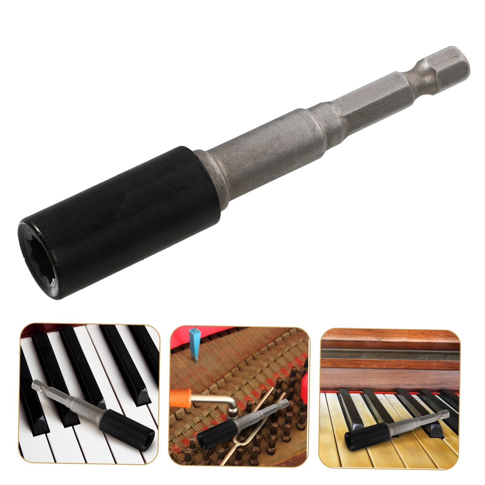 SUPVOX 3 ensembles Outil de Piano Durable Clé à Tuner Octogonale avec Douille pour et Amateurs