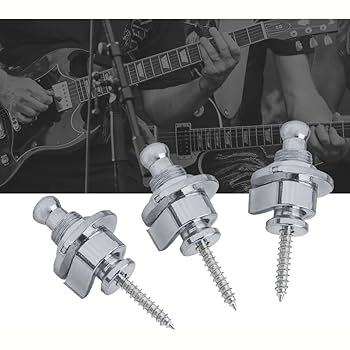 Amazon | サムコス 金属製ギター ストラップ ロックピン ロック