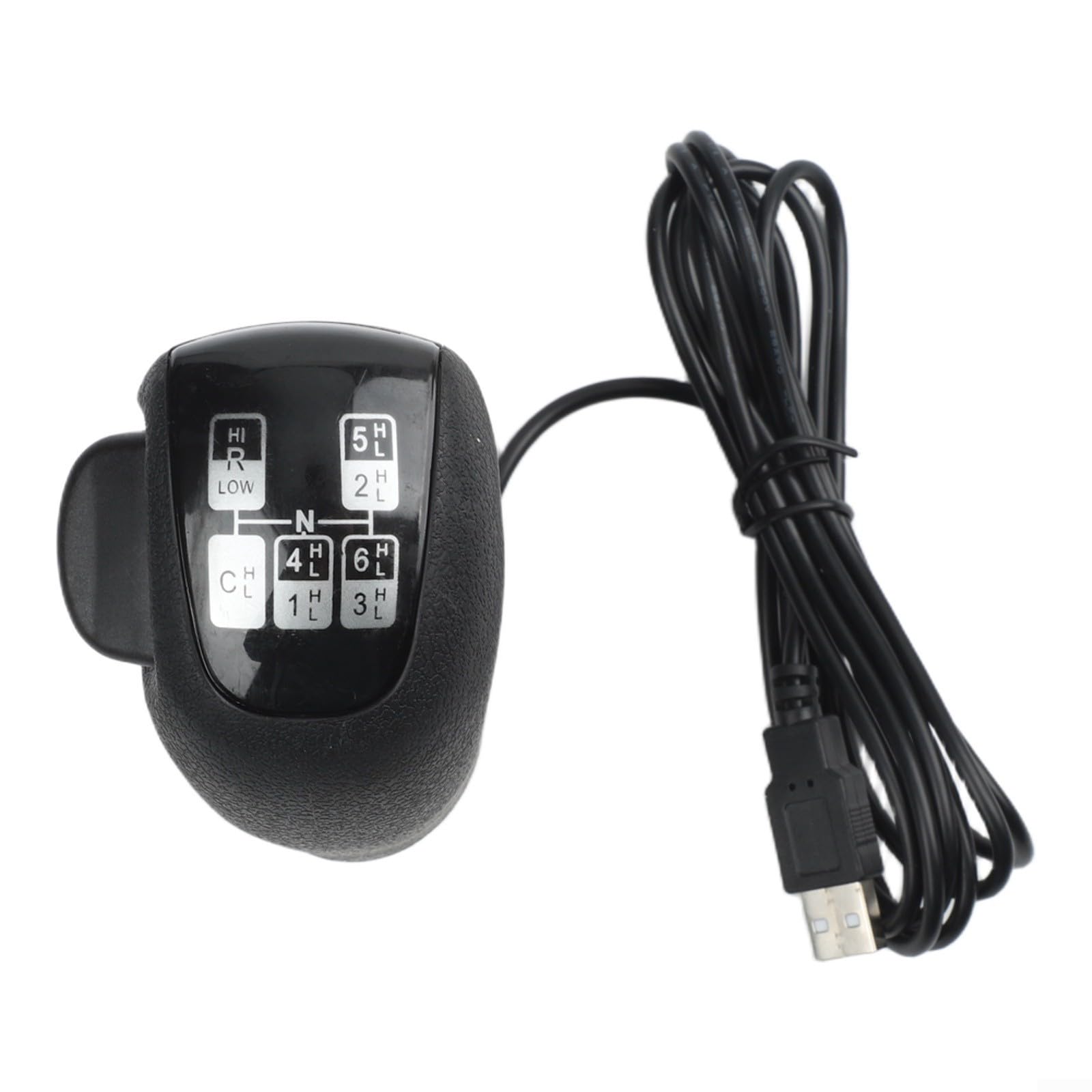Schaltknauf, 1 Packung USB High Low Shifter für Rennsimulator-Spiele, verschleißfestes Kunststoffdesign, schnelle Installation für LKW-Fahrfans