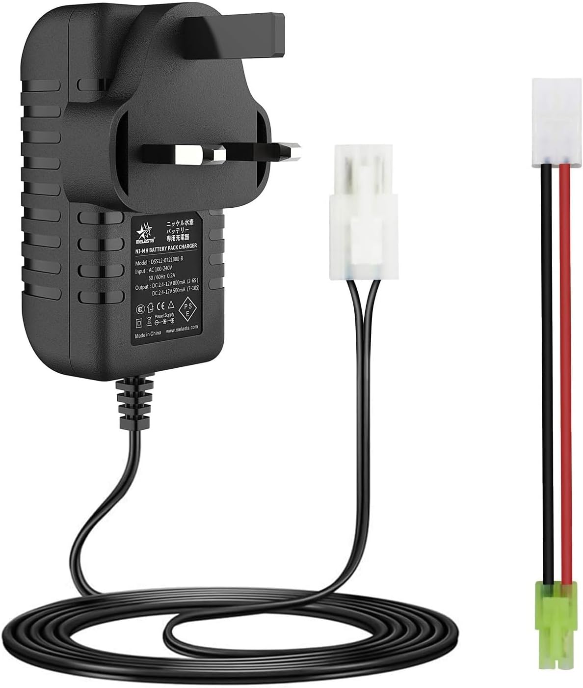 Intelligent 7.2V 8.4V 9.6V NIMH Battery Charger for 2-10S Airsoft Battery RC Car Battery with Standard Tamiya and Mini Tamiya Connector